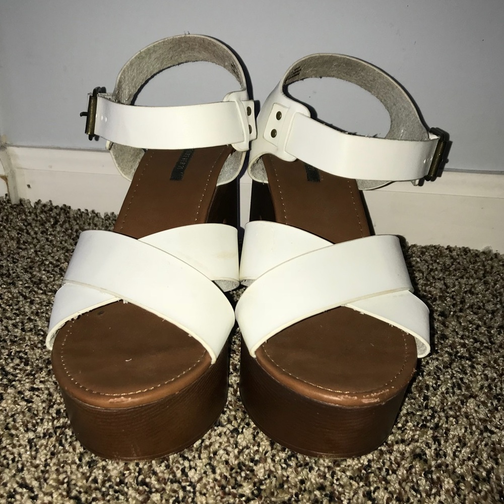 Forever 21 White Heels